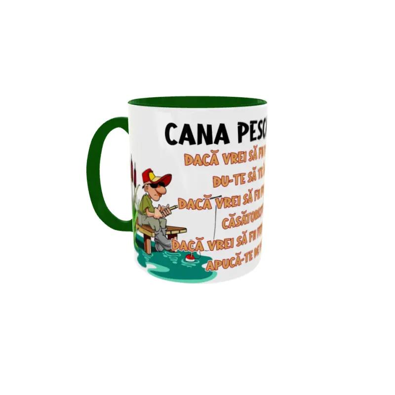 Cana pescarului, cana ceramica, 330ml, cgs1814